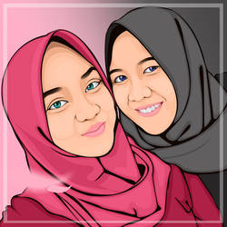 Hijabers Vector