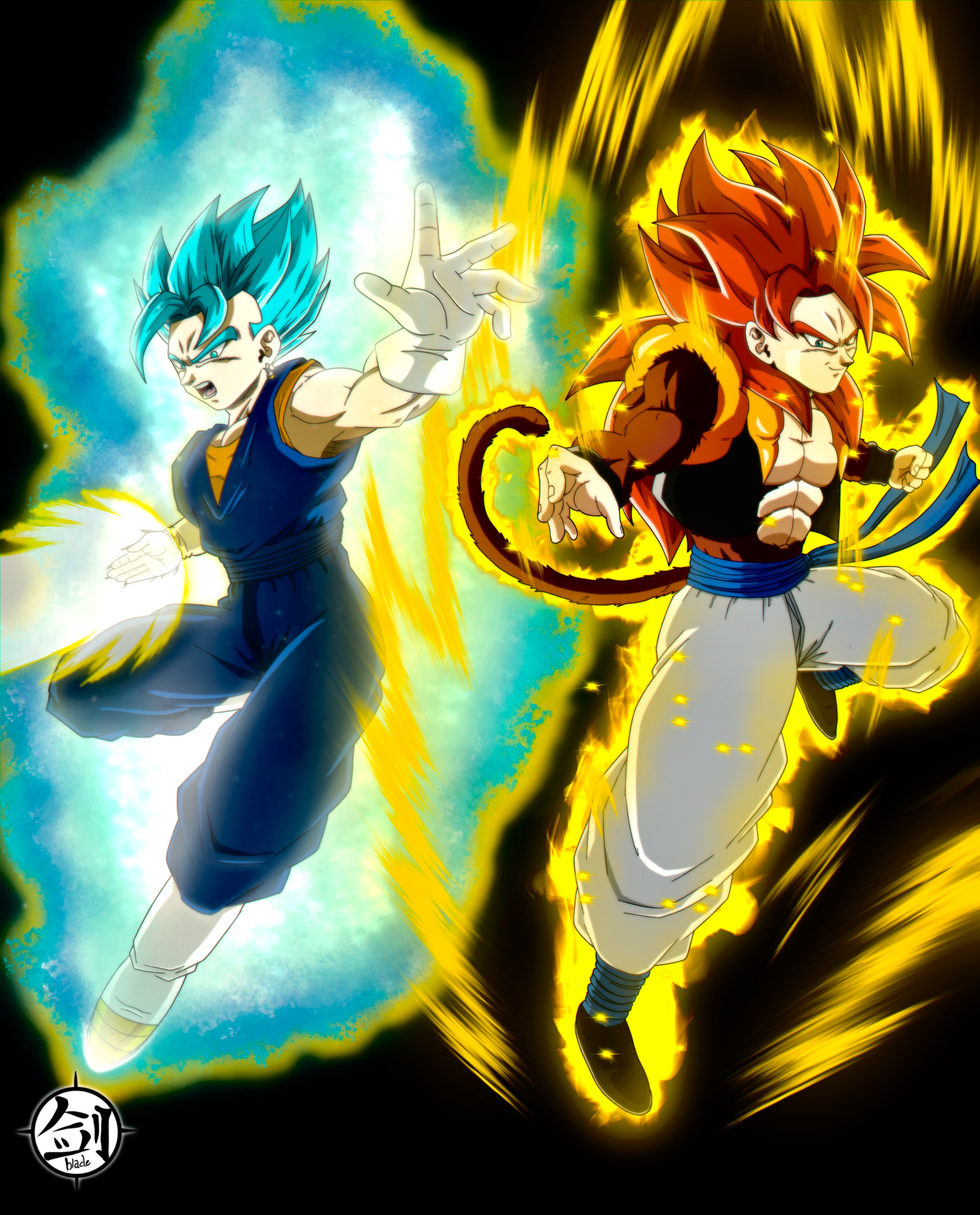 VEGITO BLUE vs Super Saiyan 4 GOGETA