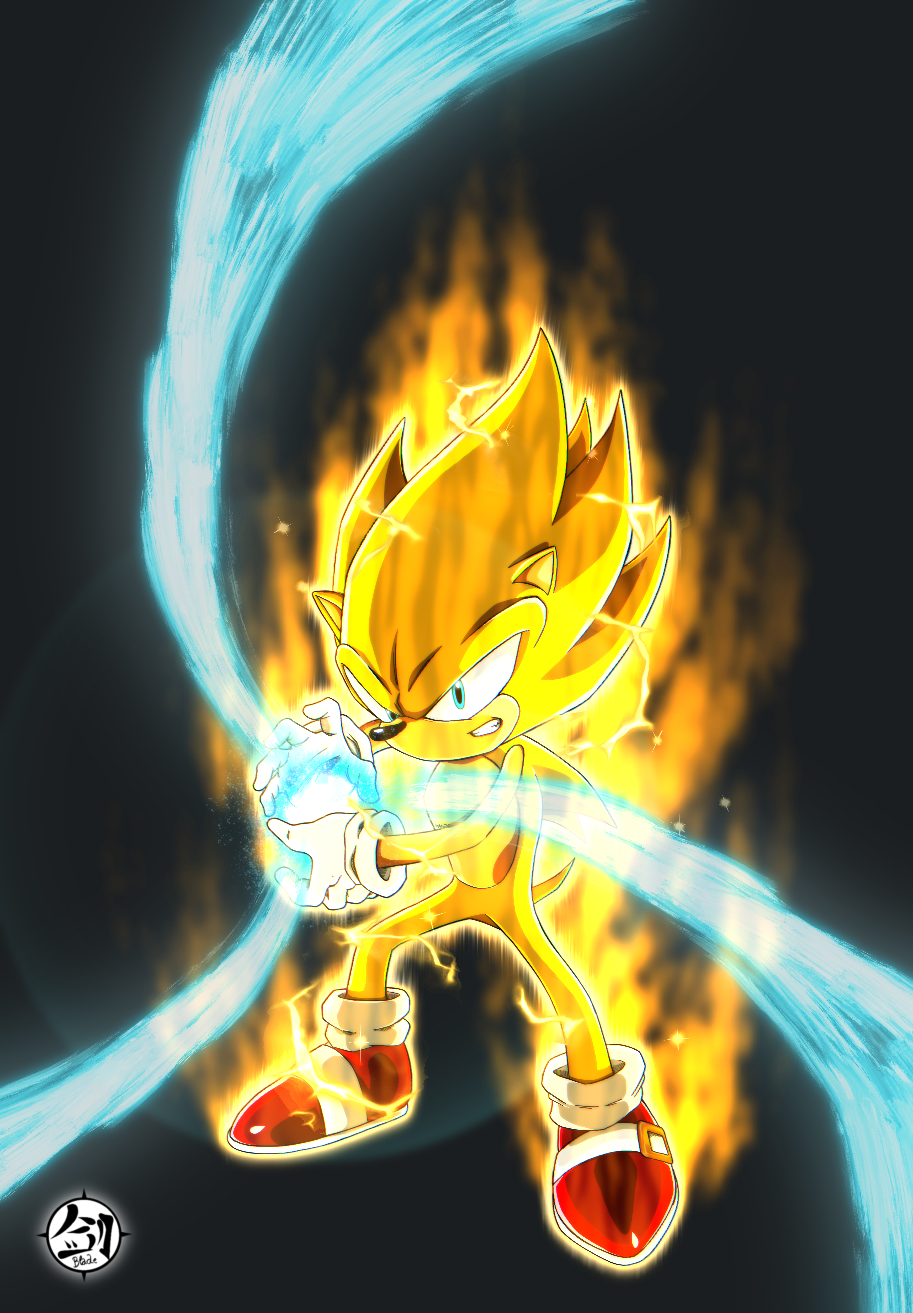 Hyper sonic by Black-X12 on DeviantArt