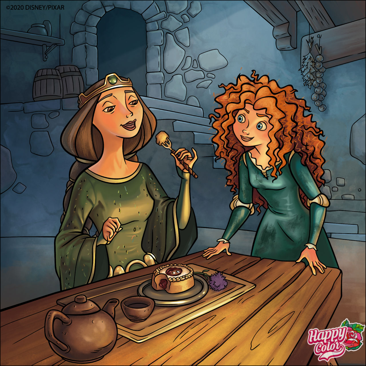 Brave: Merida And Her Mother, Queen Elinor by PrincessLayla20 on DeviantArt