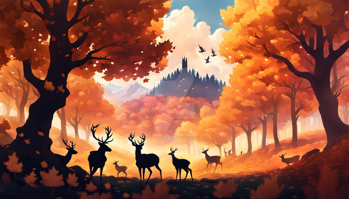 Fall Scenery Tooth Fall Scenery by Goosedacreator on DeviantArt