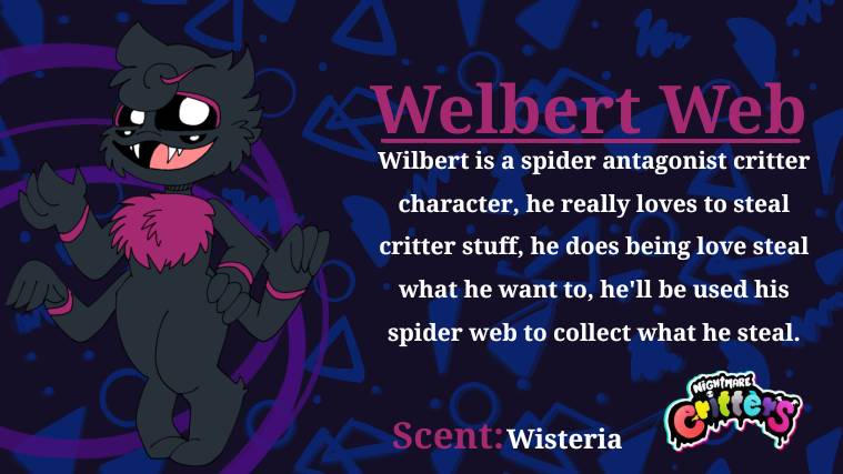 Nightmare Critter OC (Welbert Web) by RidathecatICS on DeviantArt