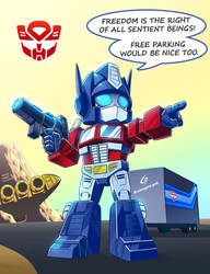 CHIBIBOT OPTIMUS PRIME by Gad