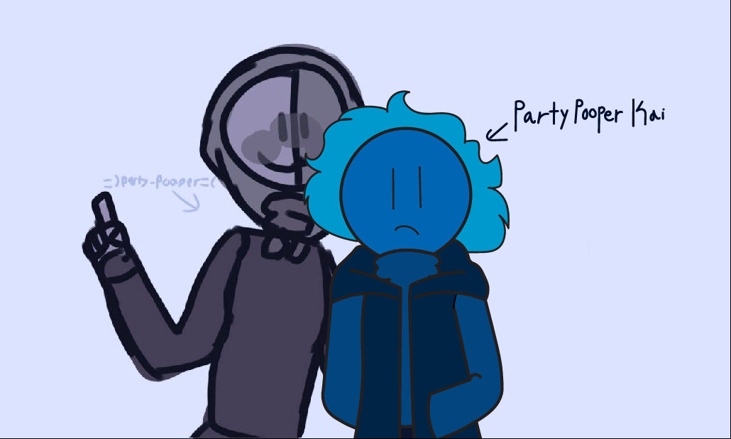 =)PARTY-POOPER=( and me (PartyPooperKai) by trueundertaler on DeviantArt