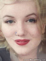 My picture morphed with Marilyn Monroe's