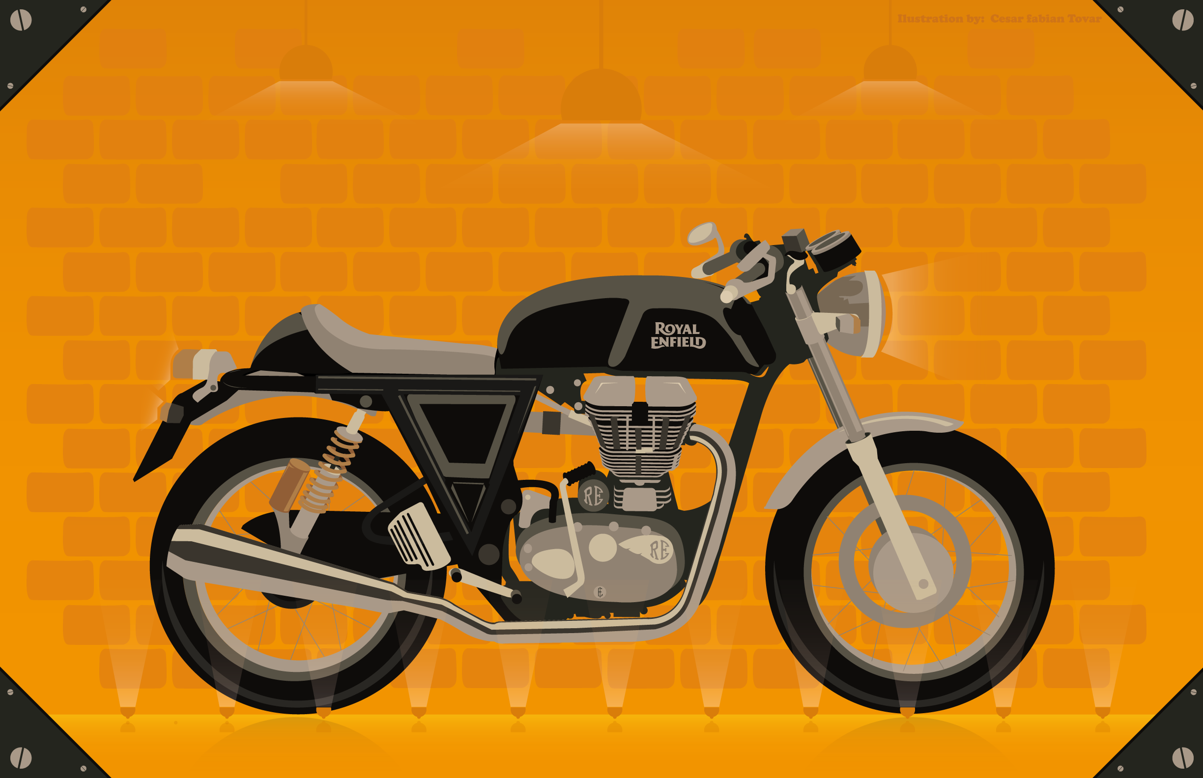 Royal Enfield digital art