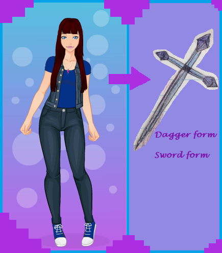 Sassy Dragon -  Dagger form and Sword form