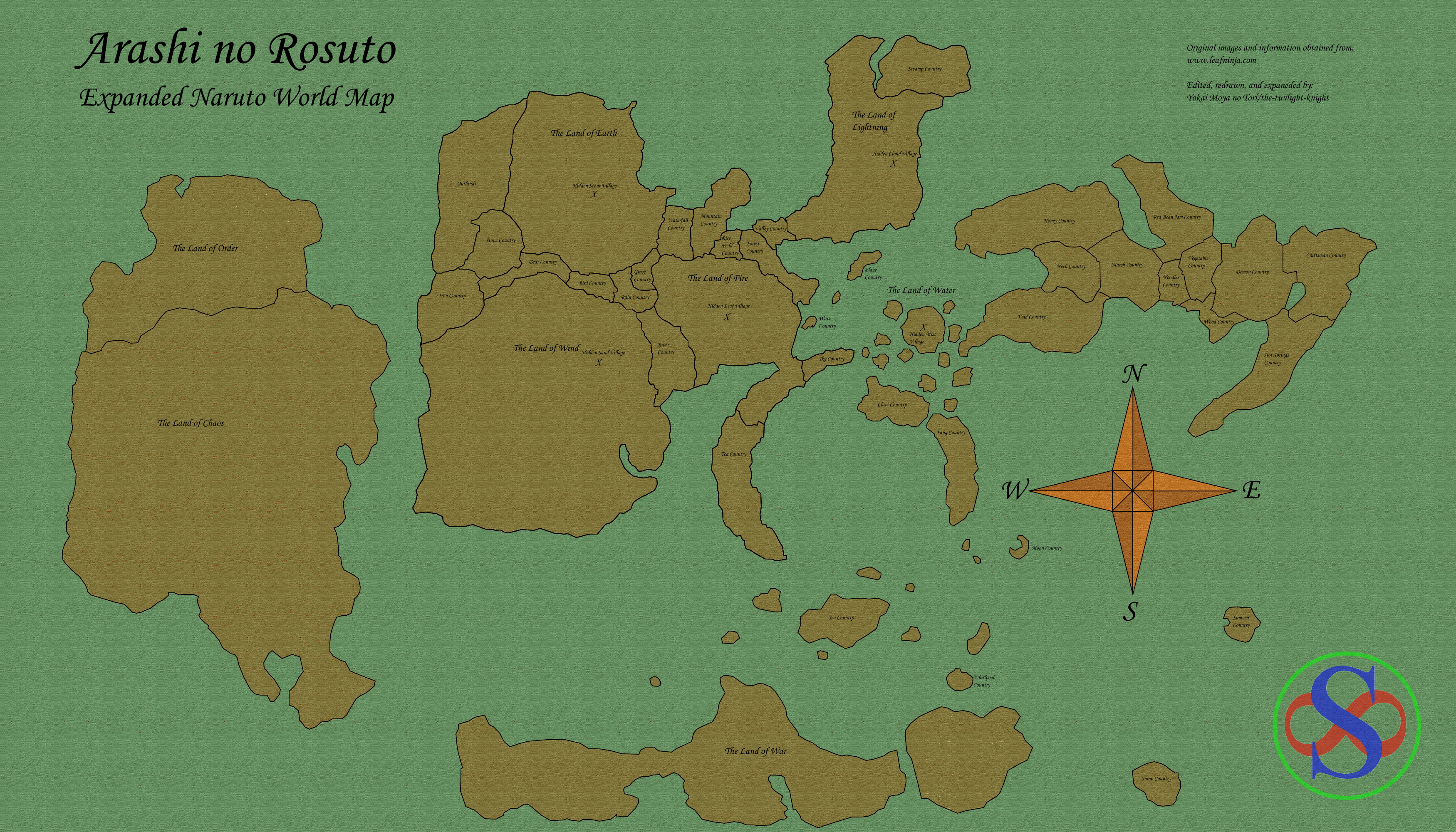 Is this the full official word map of the Naruto Universe ?