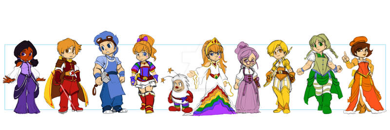 Steampunk Rainbow Brite lineup 01