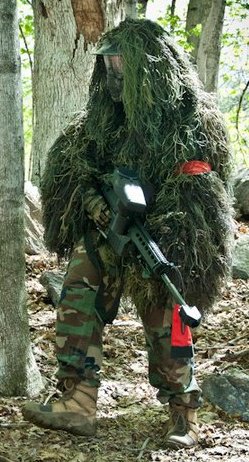 Ghillie suit: Paintball