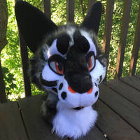 Tortoiseshell Cagon Fursuit Head