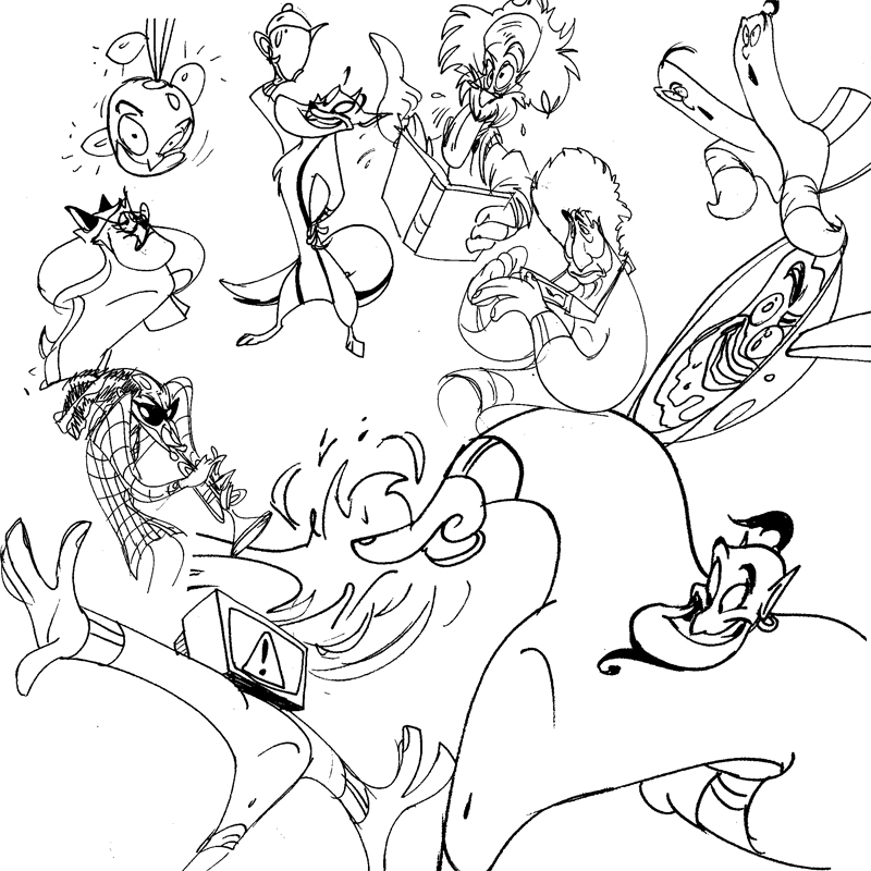 Genie sketches