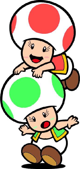 What If Red Toad And Green Toad Were Females? by MikeAndMindy on DeviantArt