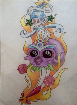 Casino tattoo design