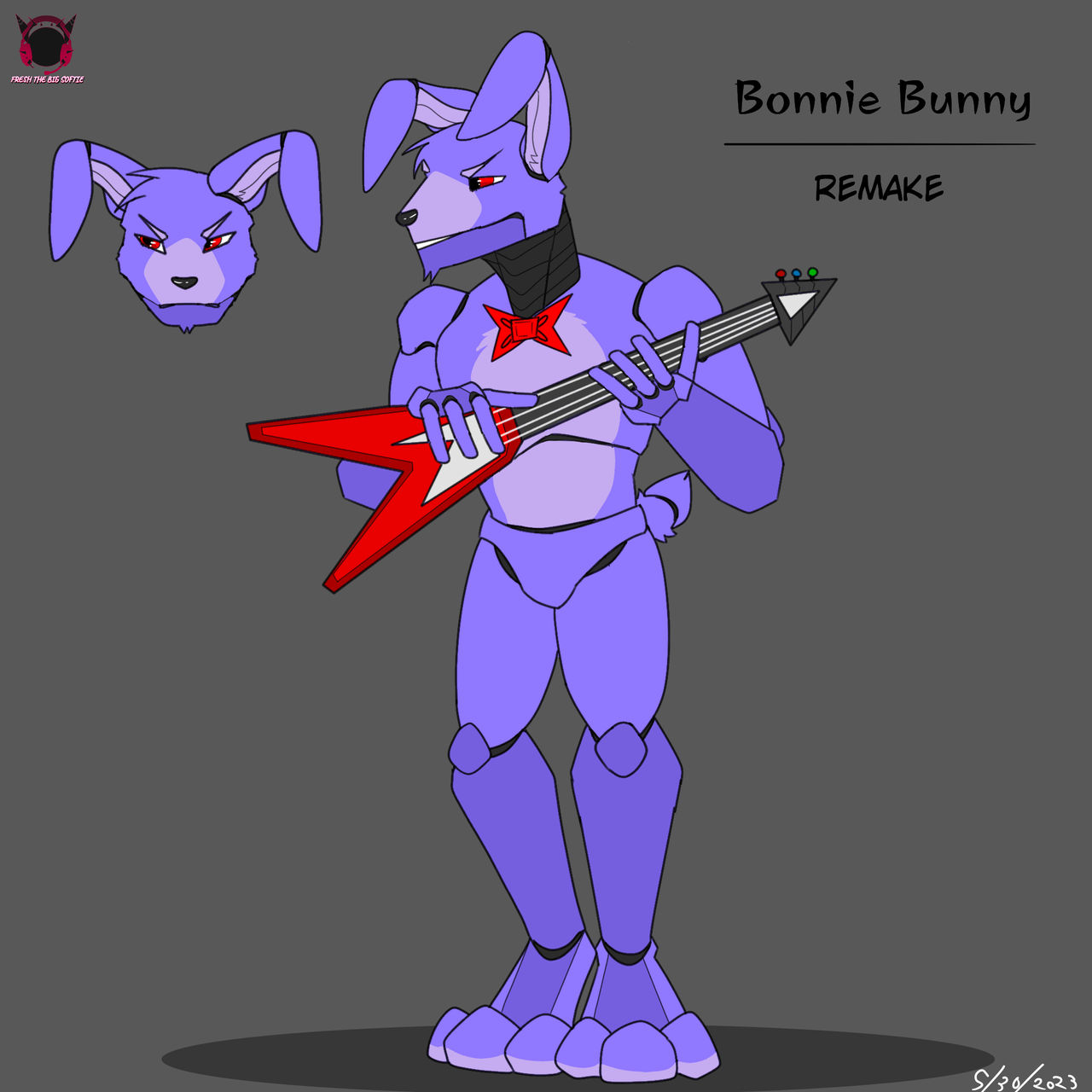 Fixed glamrock bonnie (''official''model) by nightmareral on DeviantArt