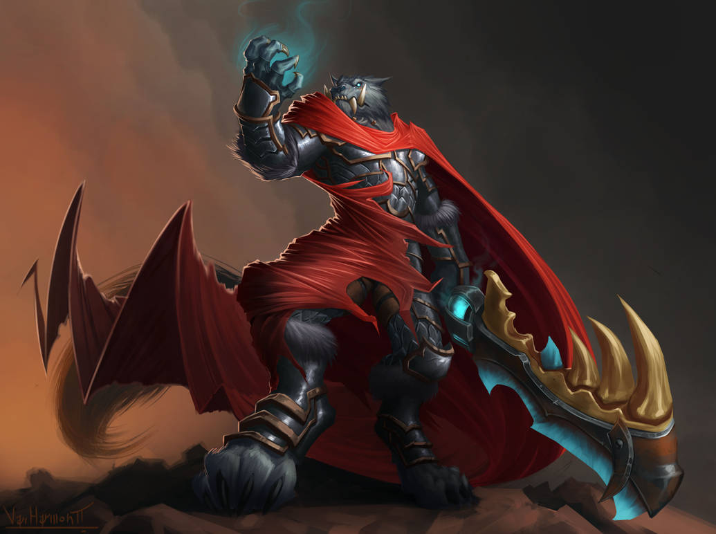 Commission: Worgen Deathknight by VanHarmontt Commission: Worgen Deathknight by VanHarmontt