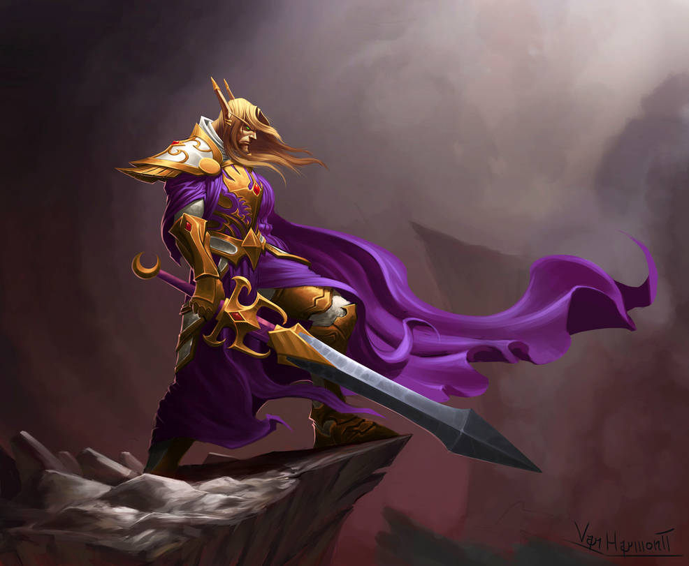 Blood elf Paladin by VanHarmontt Blood elf Paladin by VanHarmontt
