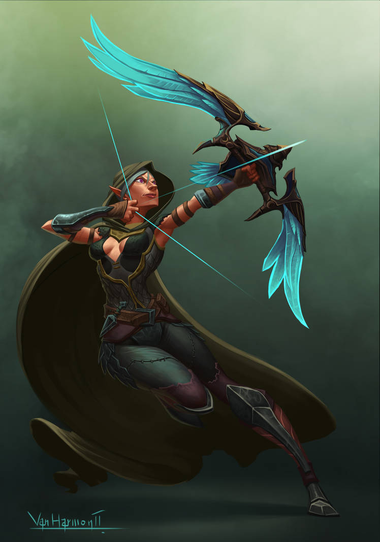 Half elf Hunter by VanHarmontt Half elf Hunter by VanHarmontt
