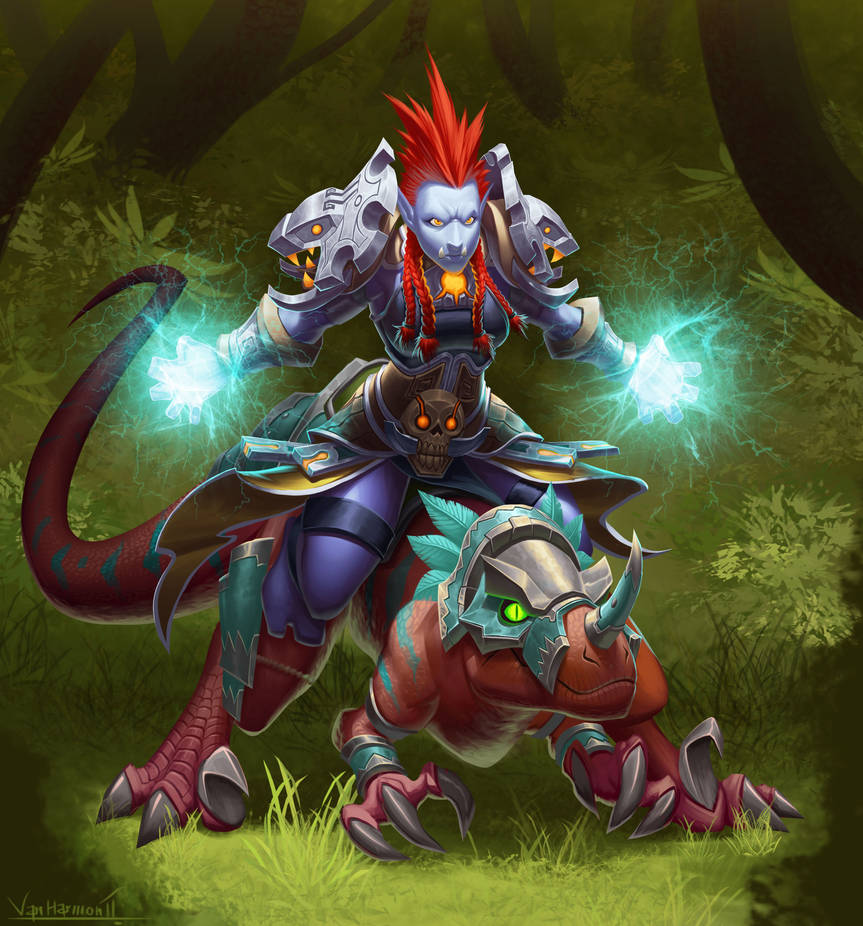 Troll Riding A Raptror Troll On Raptor by VanHarmontt on DeviantArt