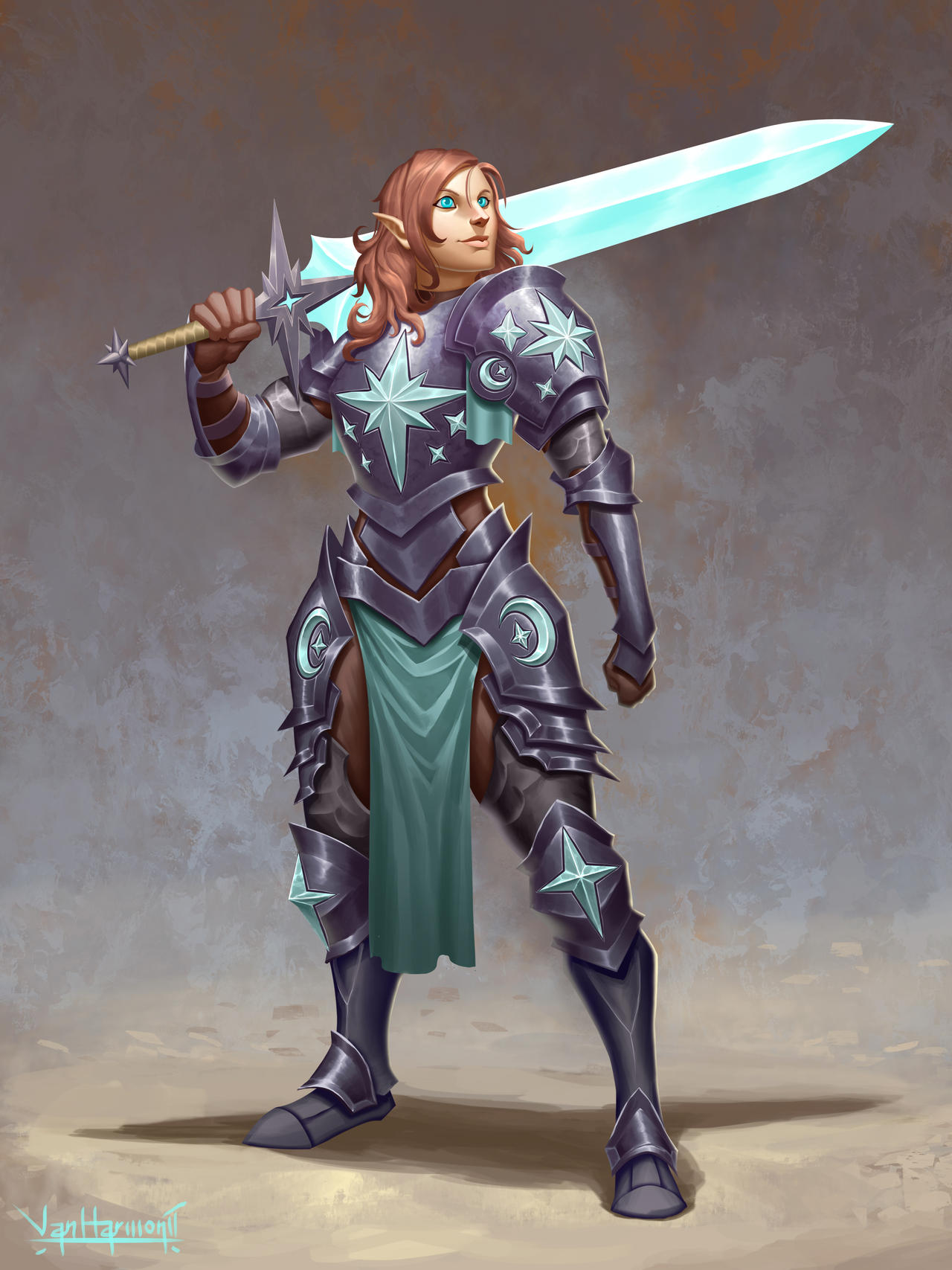 Half Elf Star Warrior By VanHarmontt On DeviantArt half-elf-star-warrior-by-vanharmontt-on-deviantart