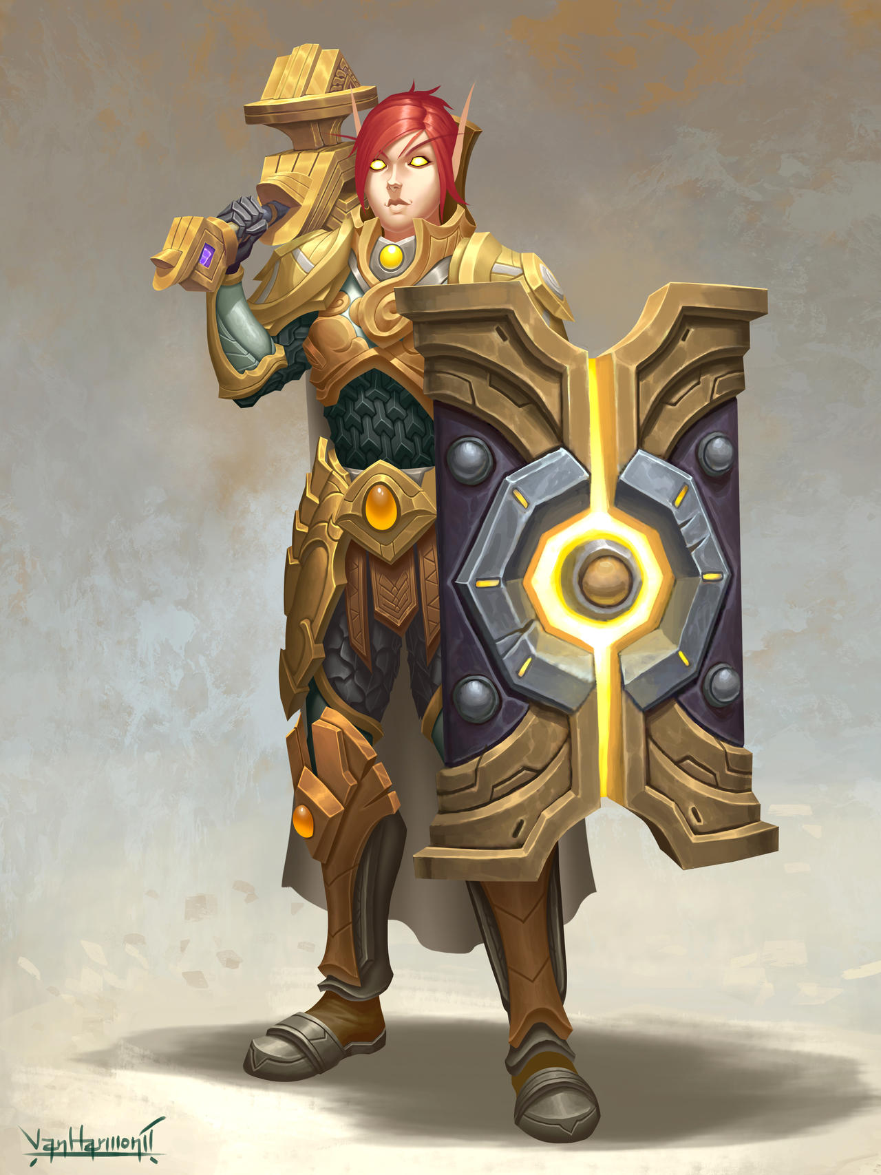 Blood Elf Paladin by VanHarmontt : r/ImaginaryAzeroth