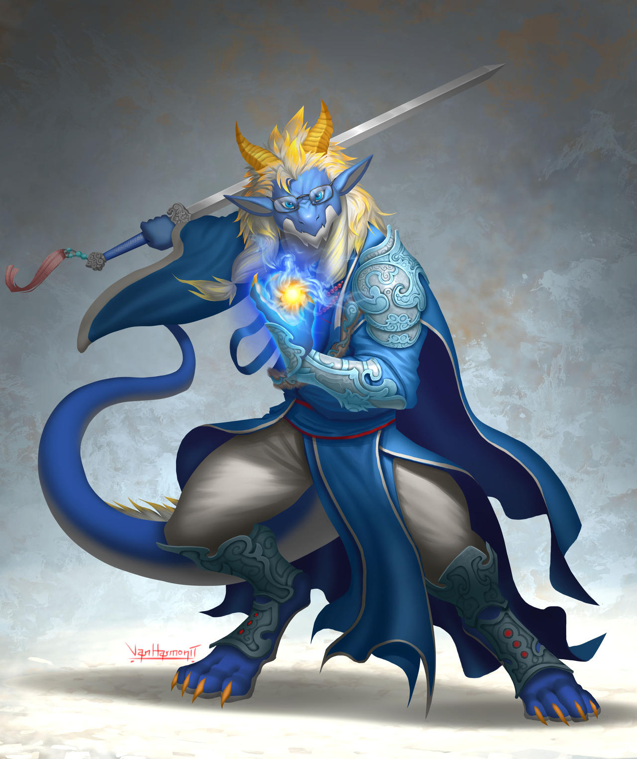 Spellblade Deviantart Dragon Spellblade by VanHarmontt on DeviantArt
