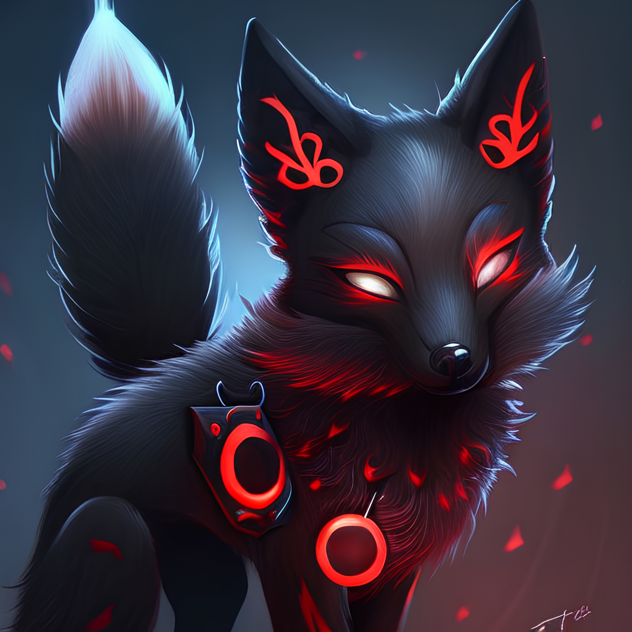 Black Fox demon by PunkerLazar on DeviantArt Black Fox demon by PunkerLazar on DeviantArt