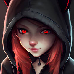 Black Fox demon girl 