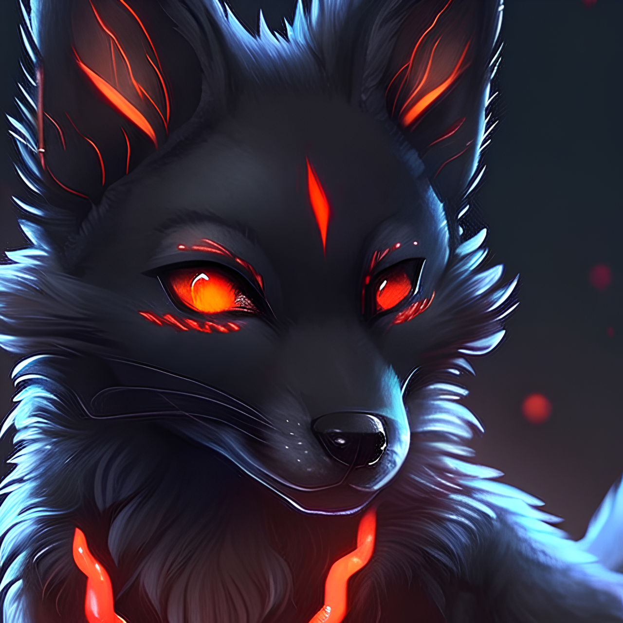 Black Fox Demon by PunkerLazar on DeviantArt