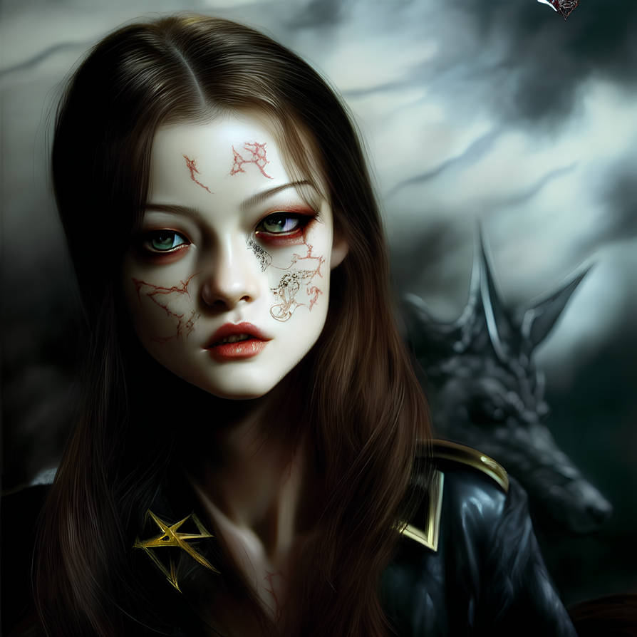 Dark sorceress portrait by PunkerLazar on DeviantArt