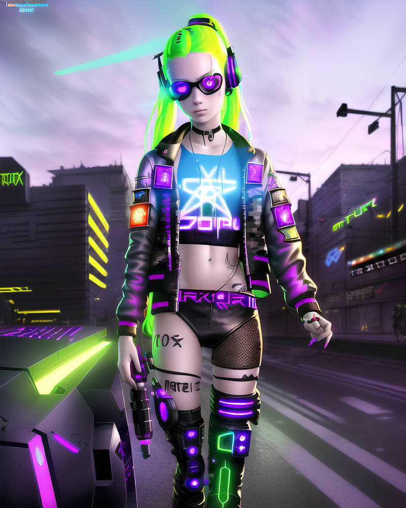 Cyberpunk girl (24) by PunkerLazar on DeviantArt