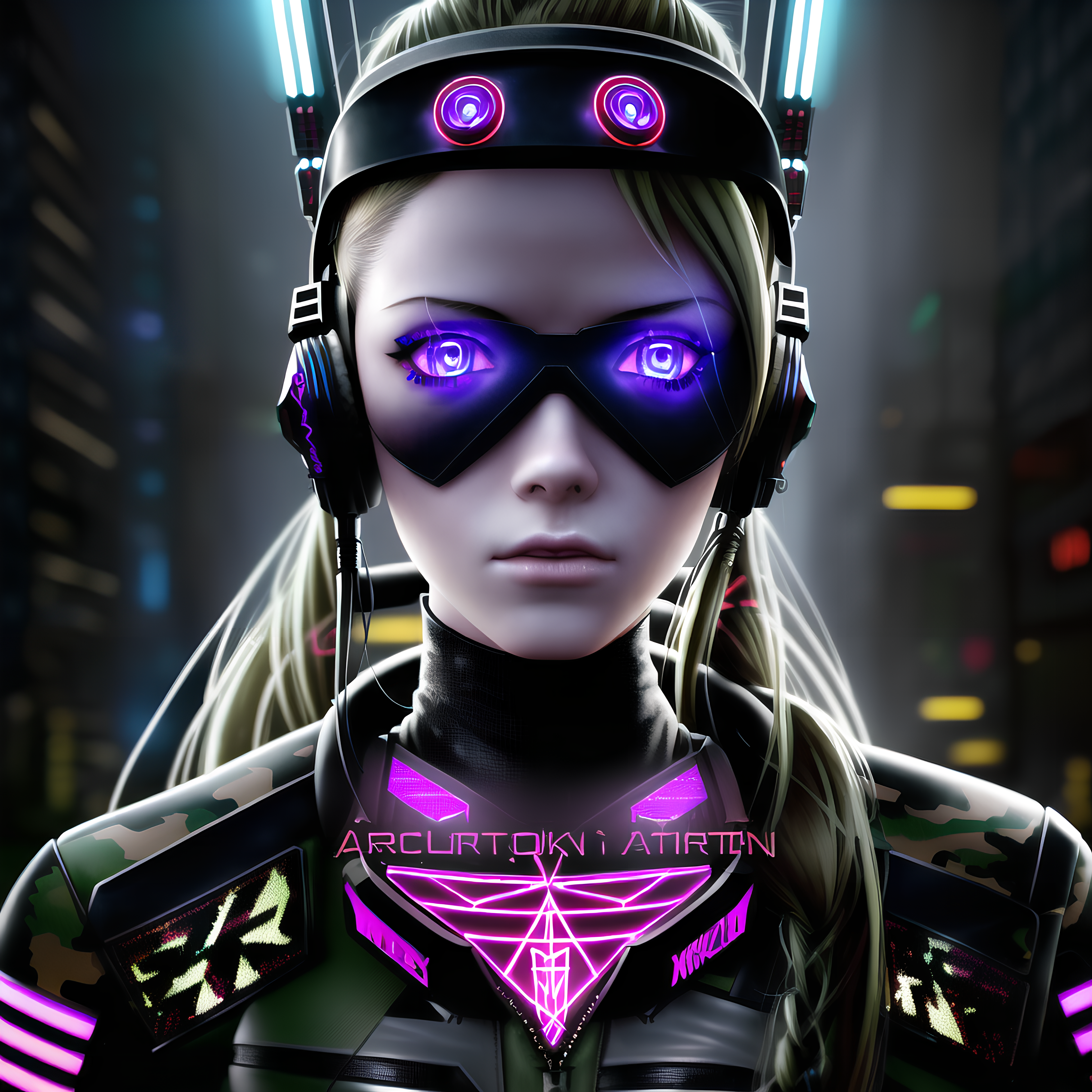 Cyberpunk Girl Wallpaper by Zamonelli on DeviantArt