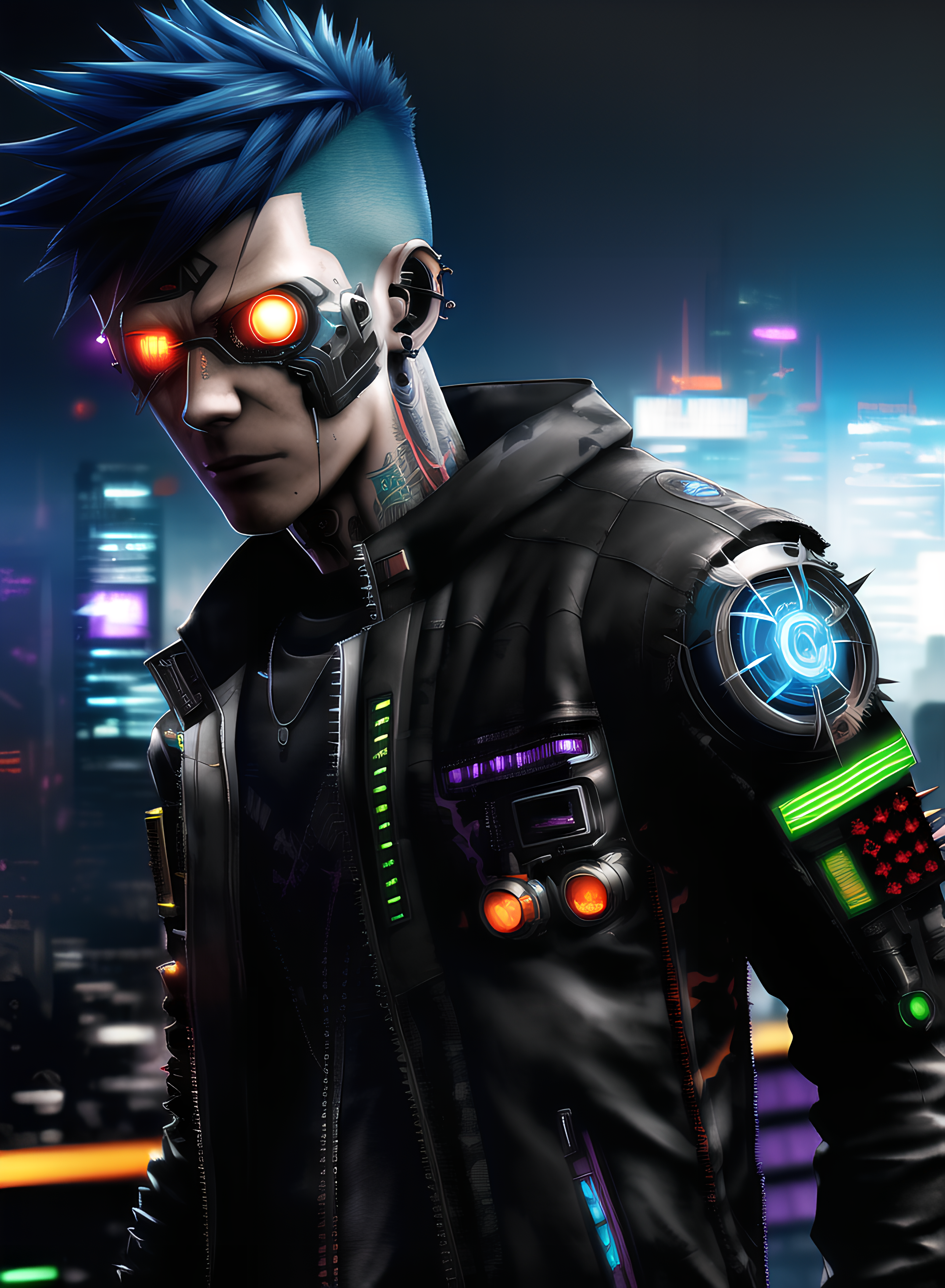 Anime boy - Cyberpunk character by Allydity2412 on DeviantArt