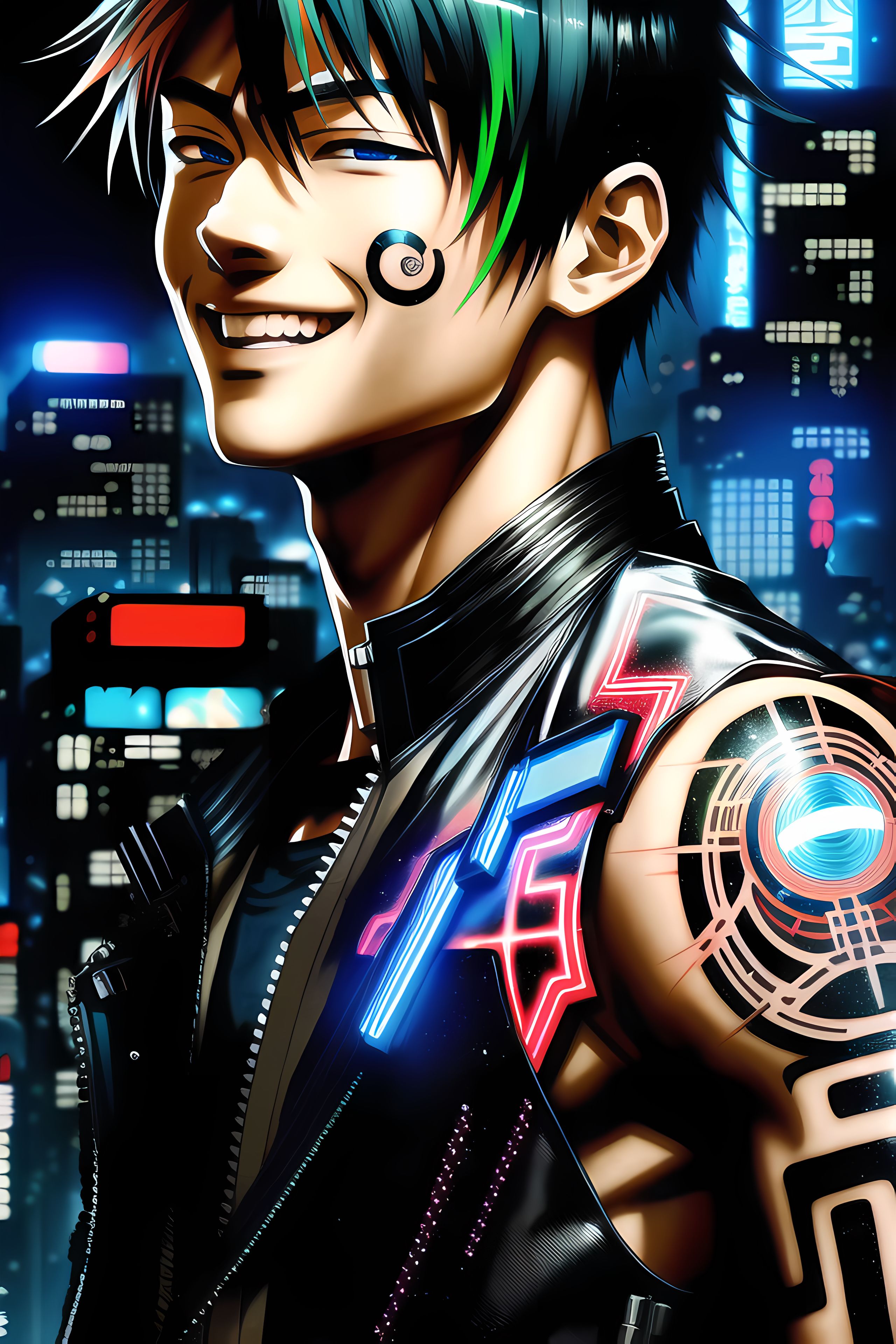 Anime boy - Cyberpunk character by Allydity2412 on DeviantArt