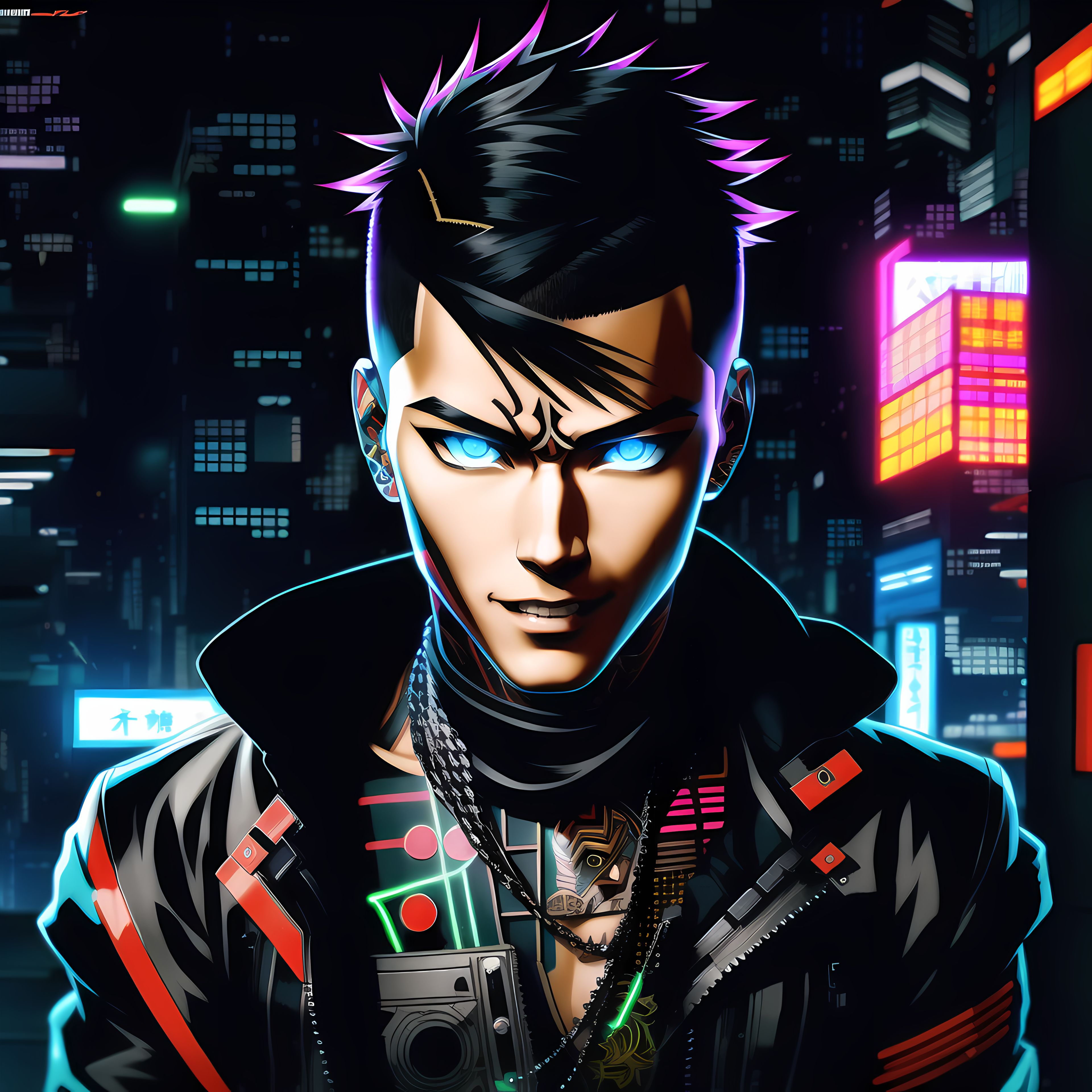 Anime boy - Cyberpunk character by Allydity2412 on DeviantArt