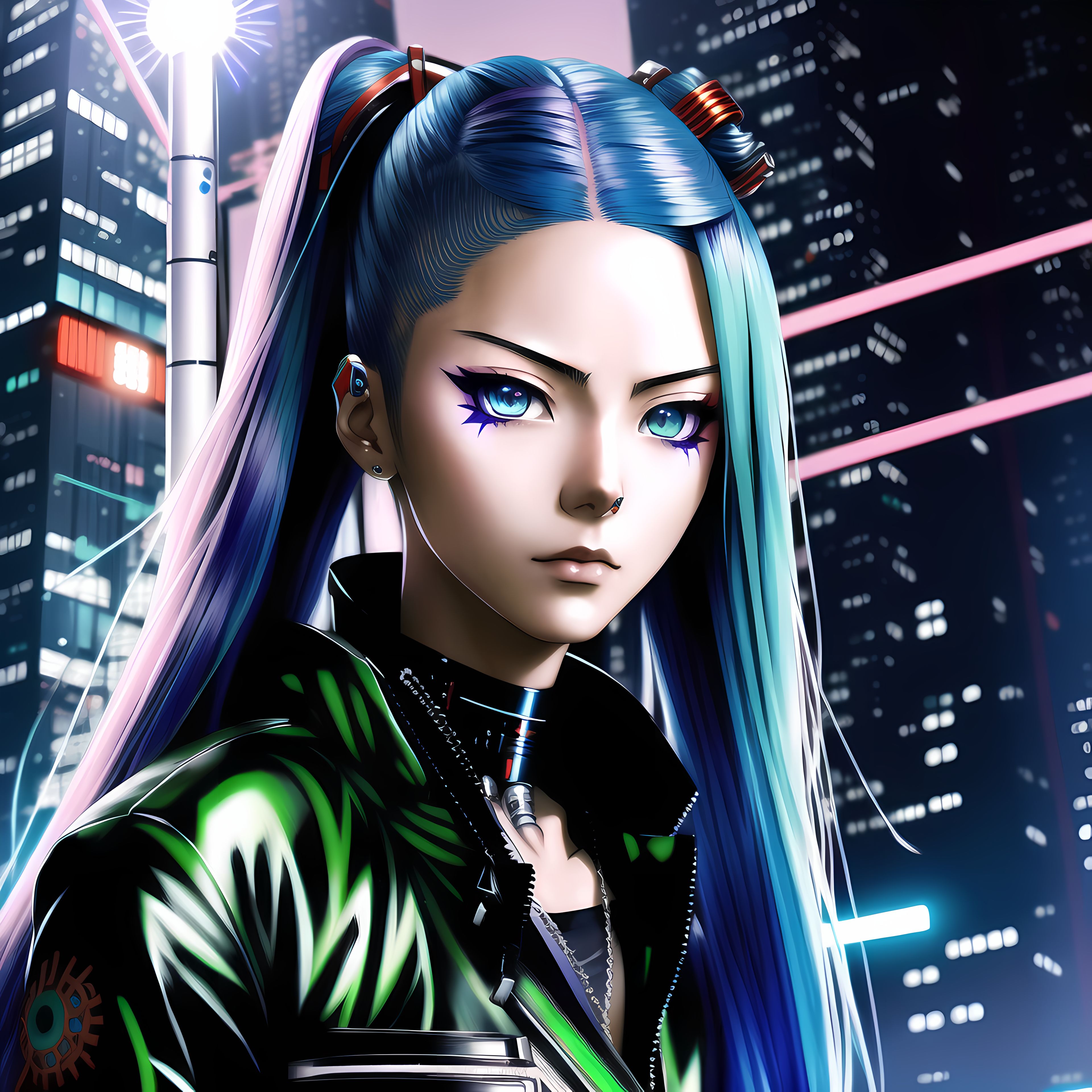 Cyberpunk Anime Girl by Afrial on DeviantArt