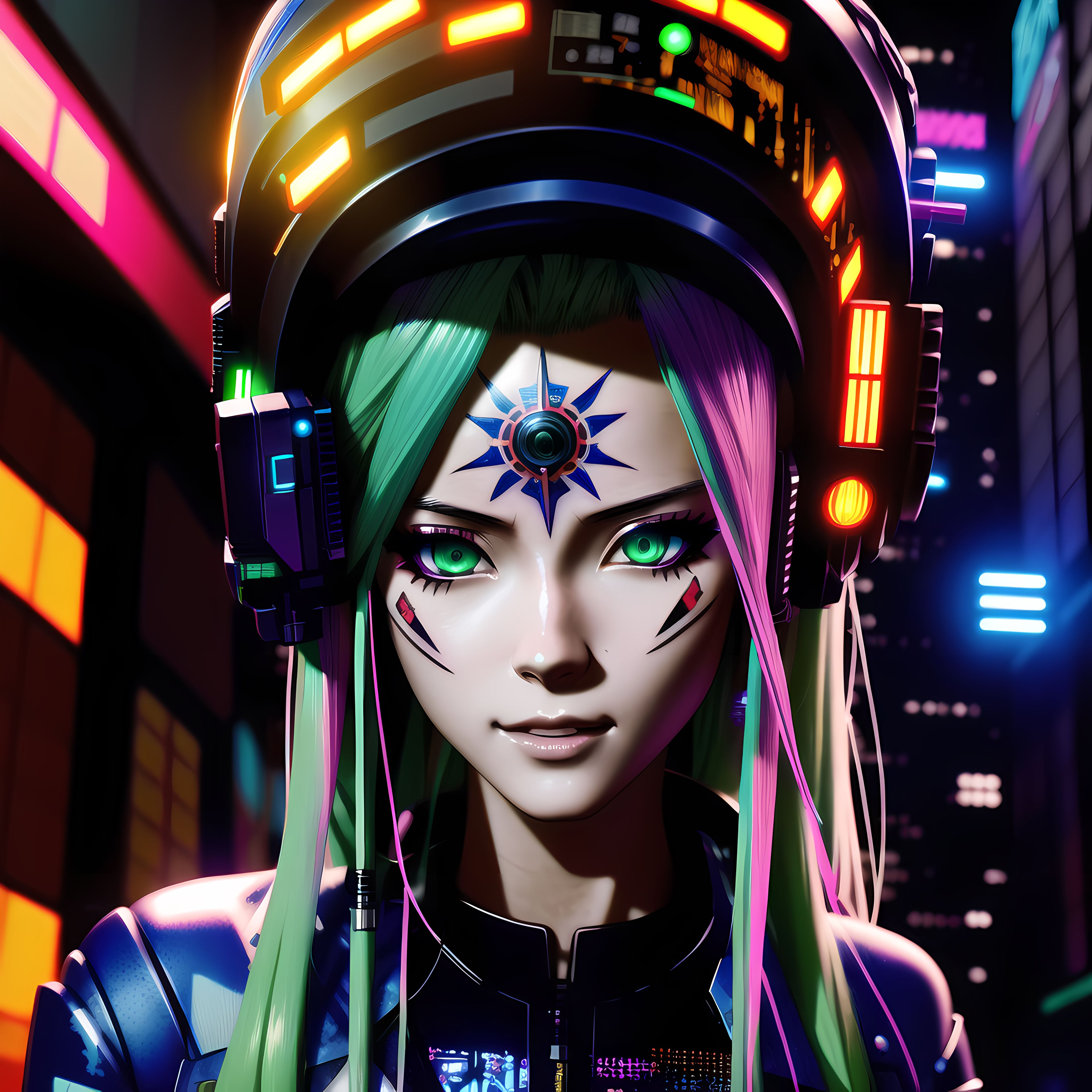 Cyberpunk Anime Girl by Afrial on DeviantArt