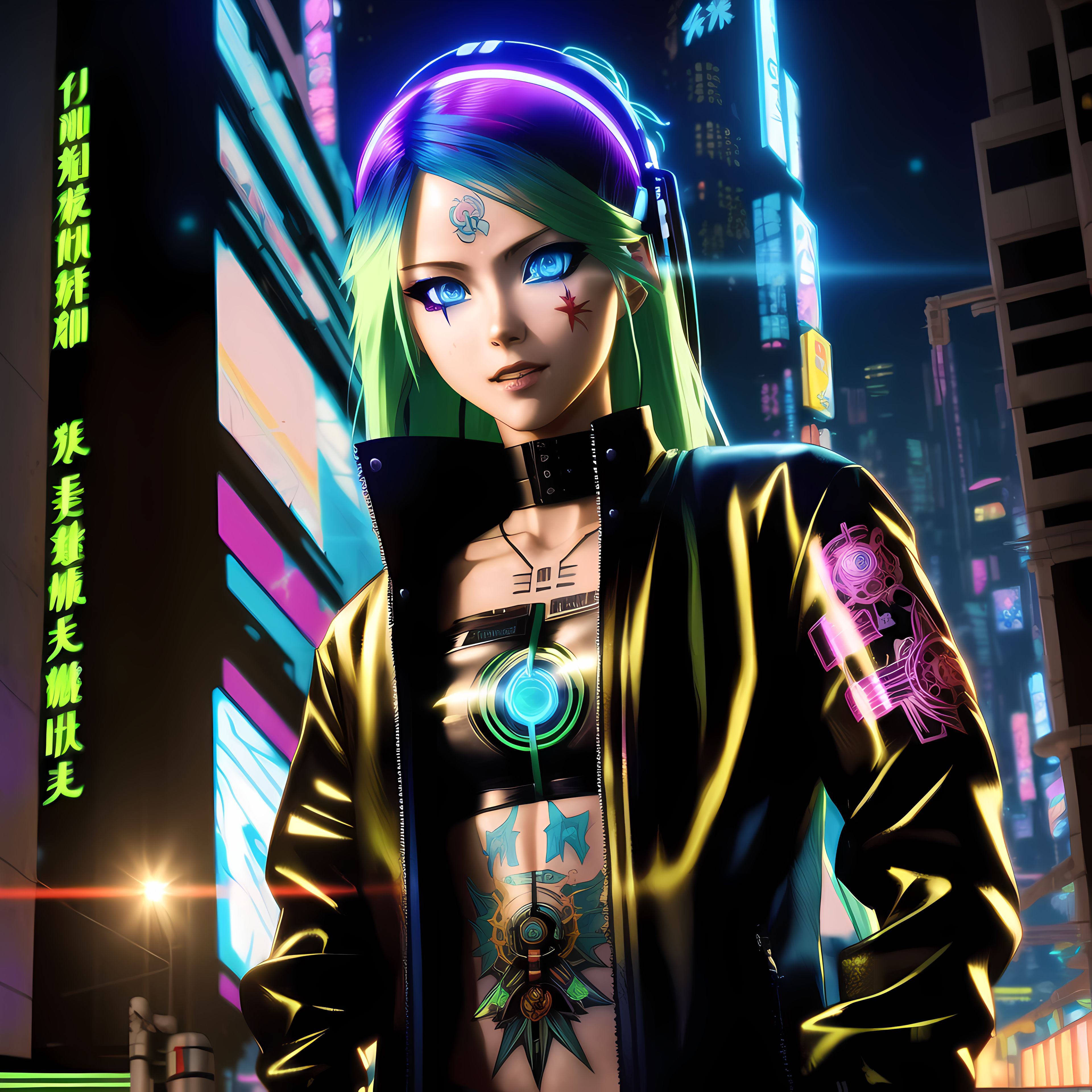 Cyberpunk Anime Girl by Afrial on DeviantArt