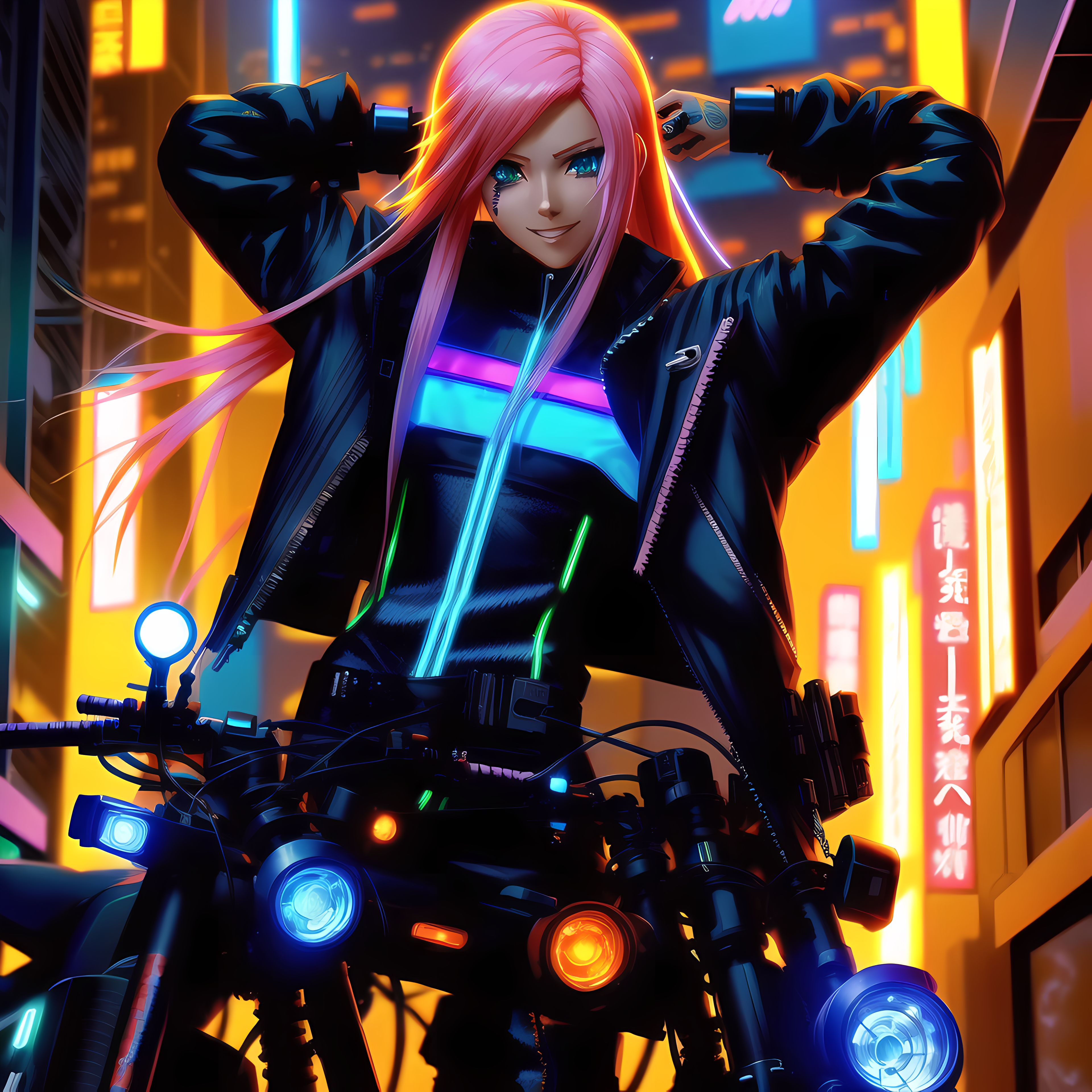 Cyberpunk Anime Girl by MAXADIN on DeviantArt