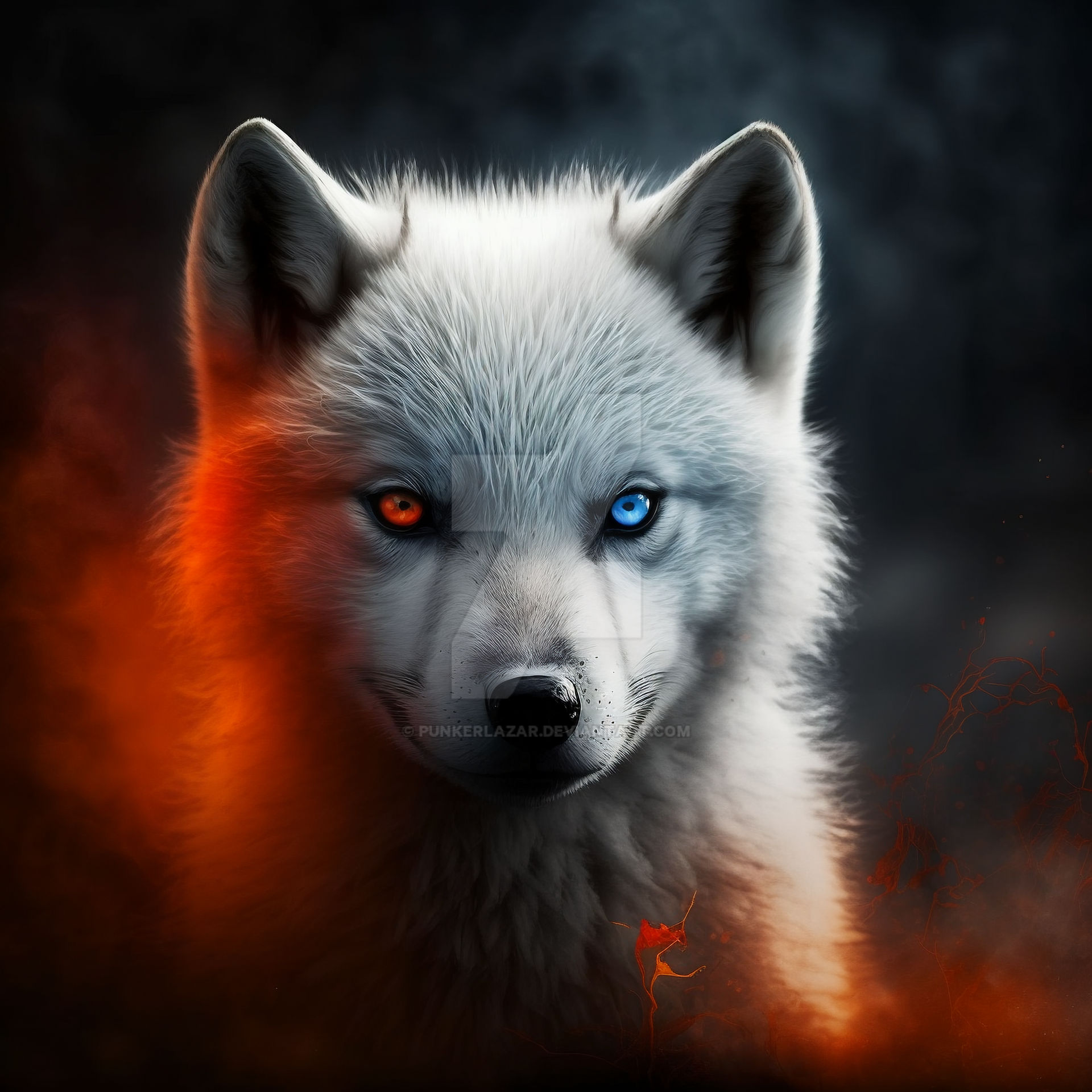 Little white wolf 4k by PunkerLazar on DeviantArt