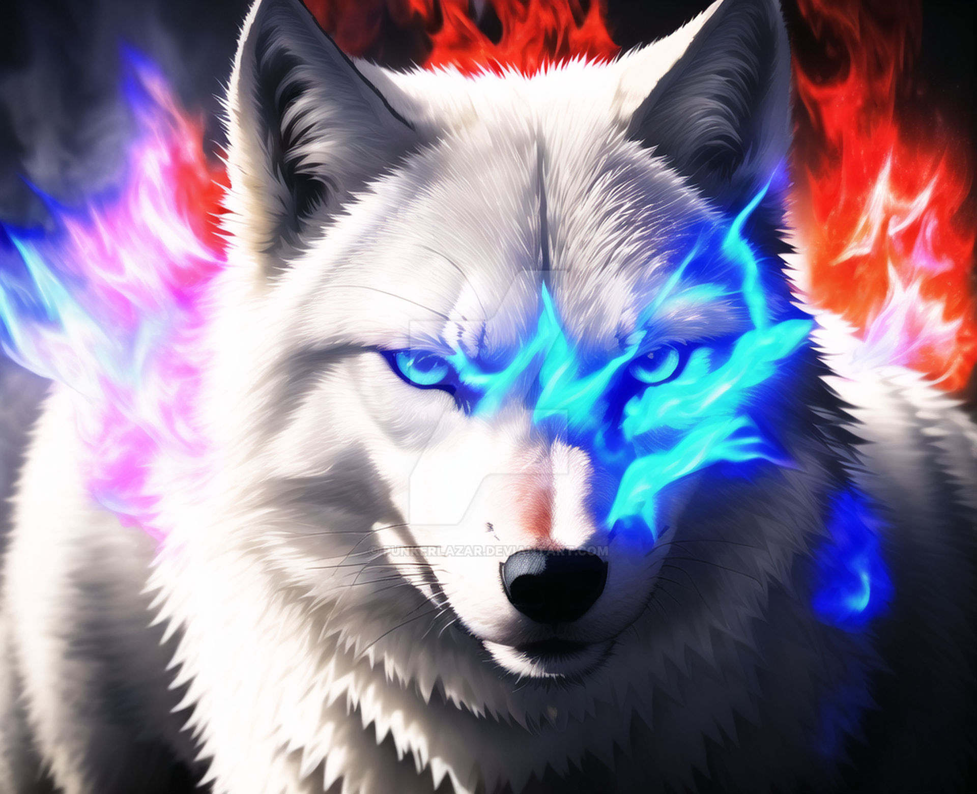White Wolf Blue Eyes (12) by PunkerLazar on DeviantArt