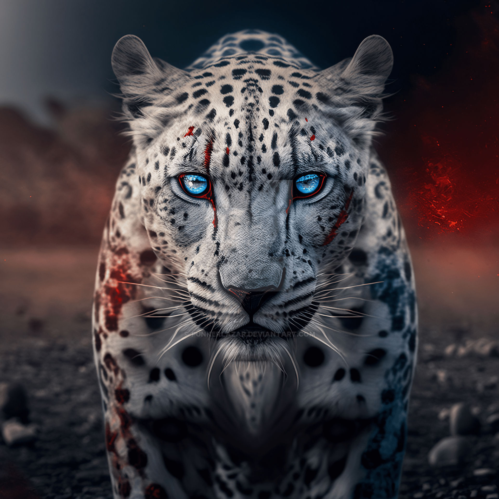 White leopard blue eyes (1) by PunkerLazar on DeviantArt
