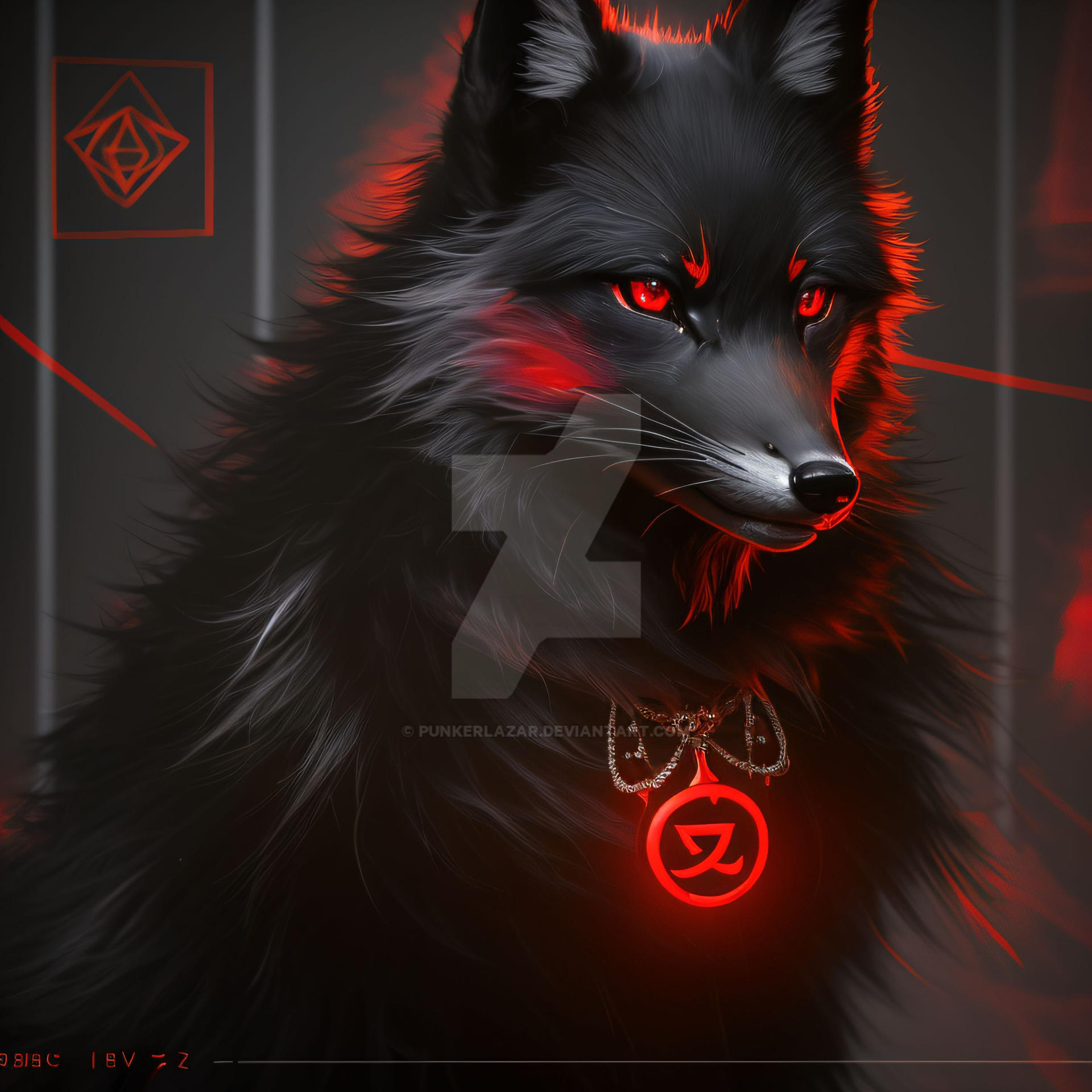 Demon Fox Roses The Black Fox Demon (1) by PunkerLazar on DeviantArt