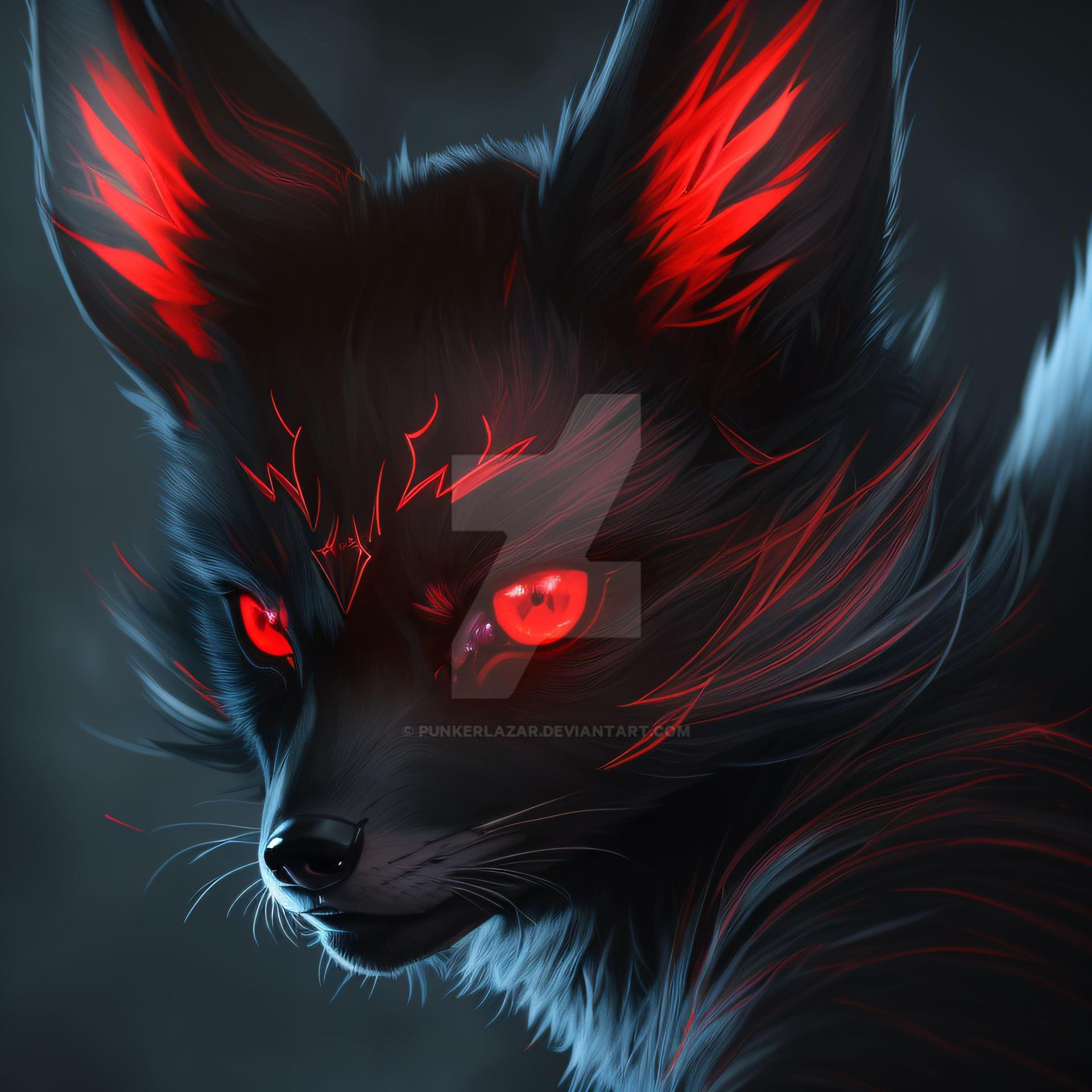 Evil Fox Graphics The Black Fox Demon (4) by PunkerLazar on DeviantArt