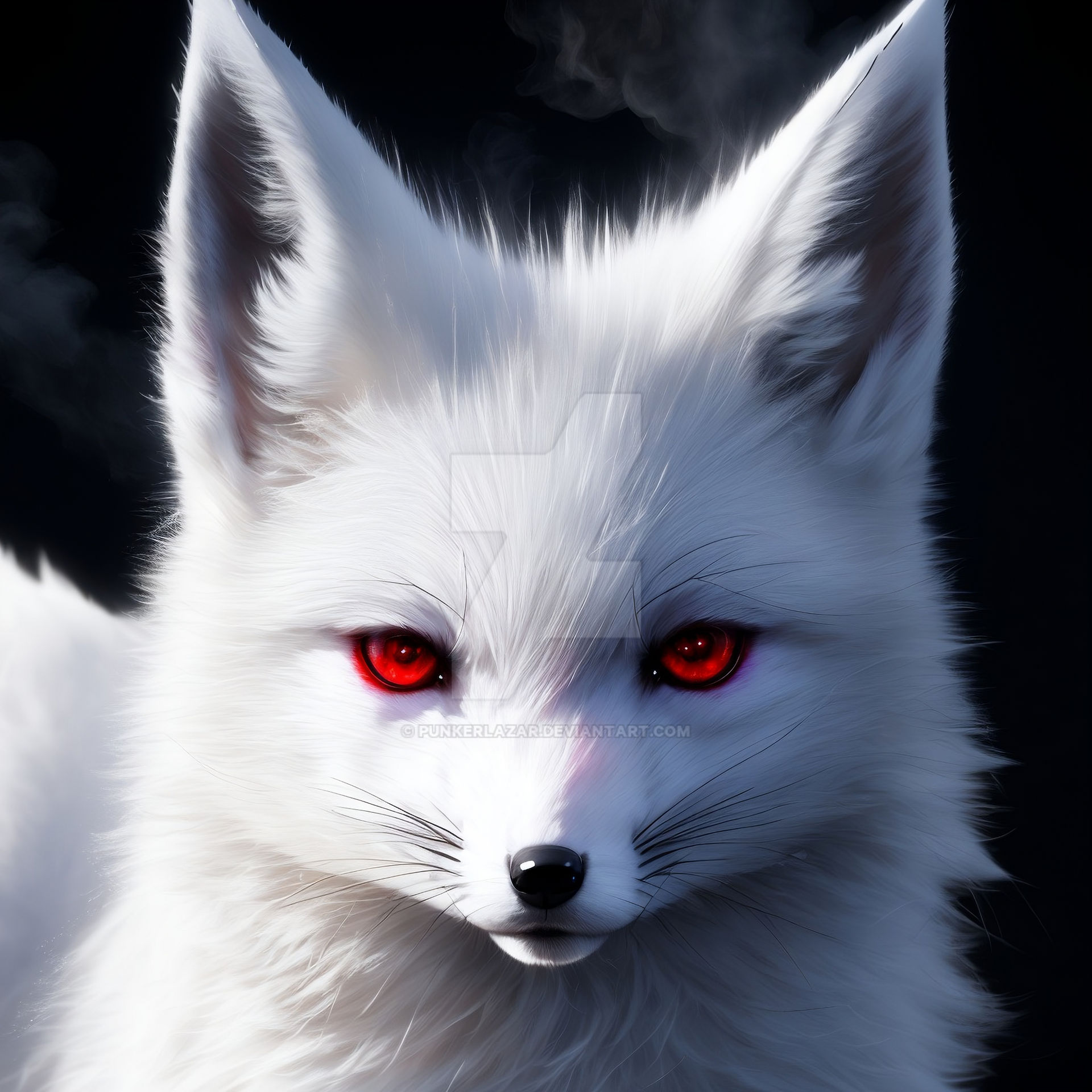 Demon Fox Roses White fox demon HD (1) by PunkerLazar on DeviantArt