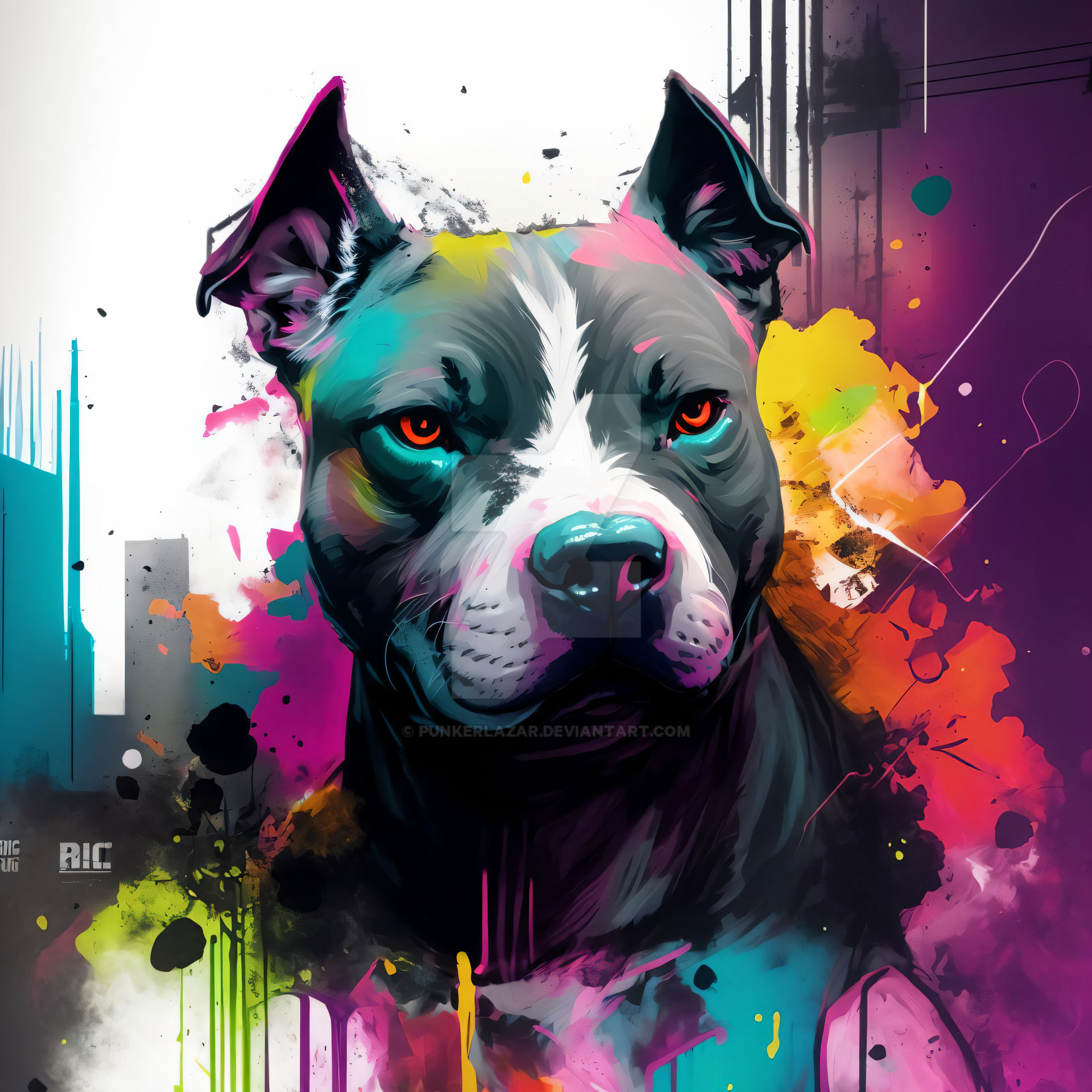 Ink Pitbull Artwork (3) by PunkerLazar on DeviantArt