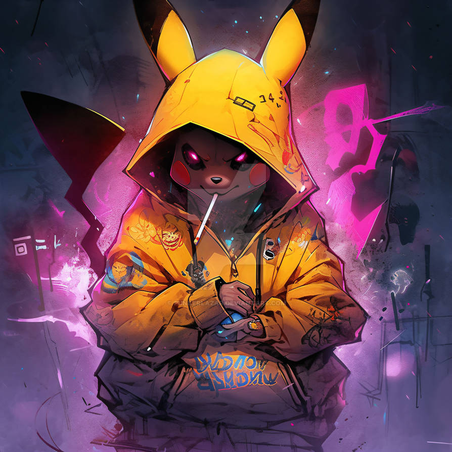 Rebel Pikachu (3) by PunkerLazar on DeviantArt