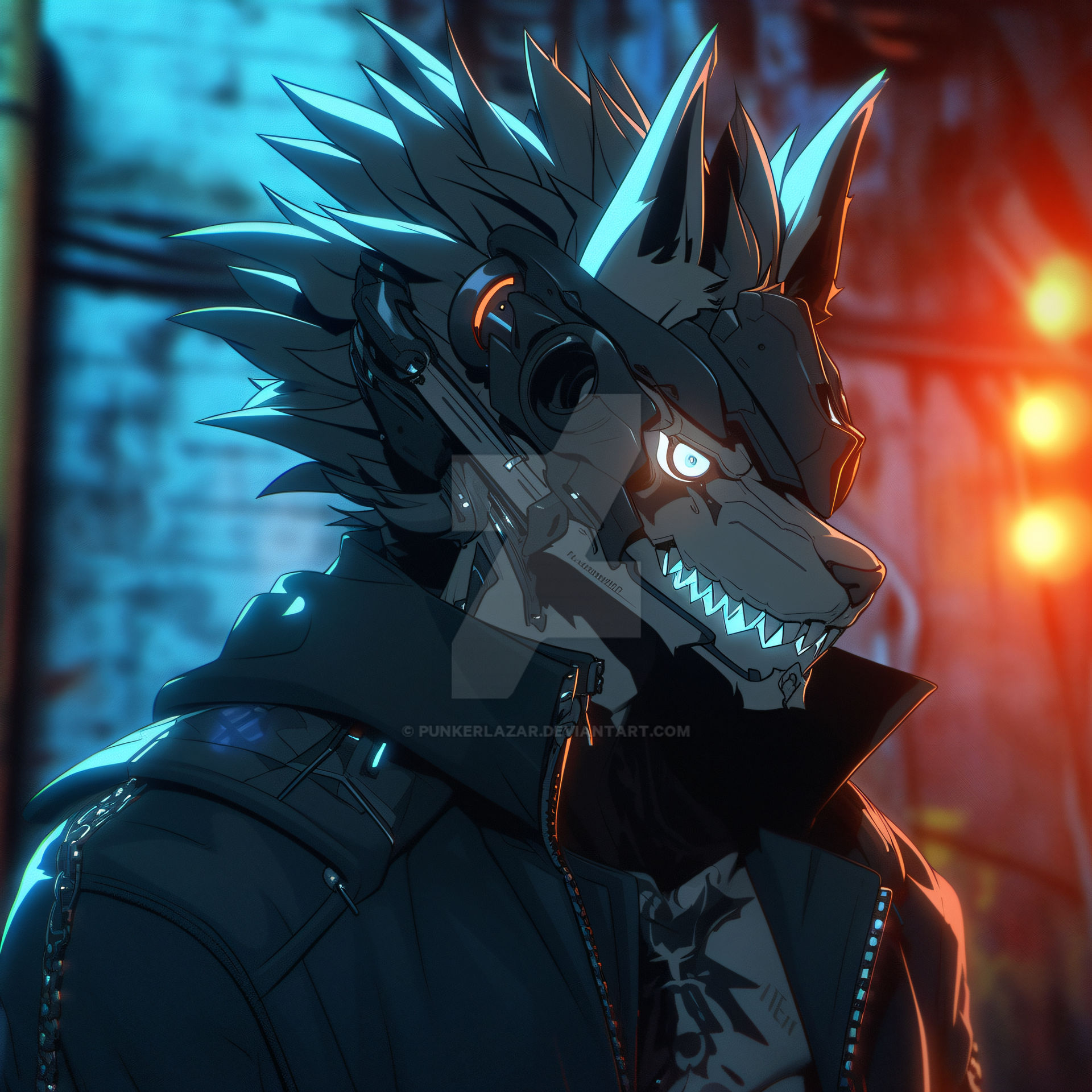 Computer Wolf Deviantart CyberWolf (1) by PunkerLazar on DeviantArt