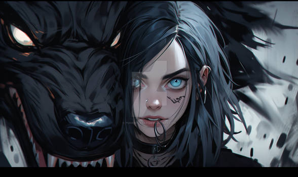 Dark Harmony Girl, Wolf, Billie (2)