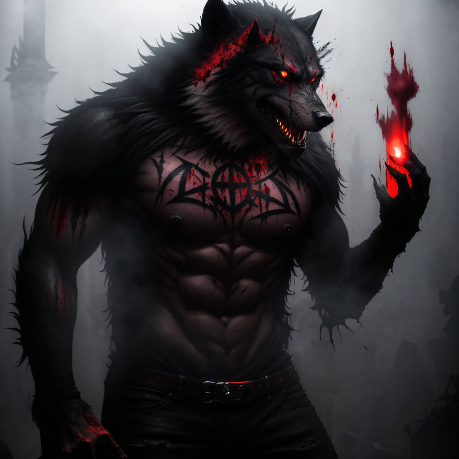 Black Wolf of the Red Rune (1) by PunkerLazar on DeviantArt